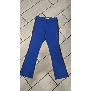 Tory Sport Royal Blue Athletic Pants Side Stripe Flare Leg Women's Size XS